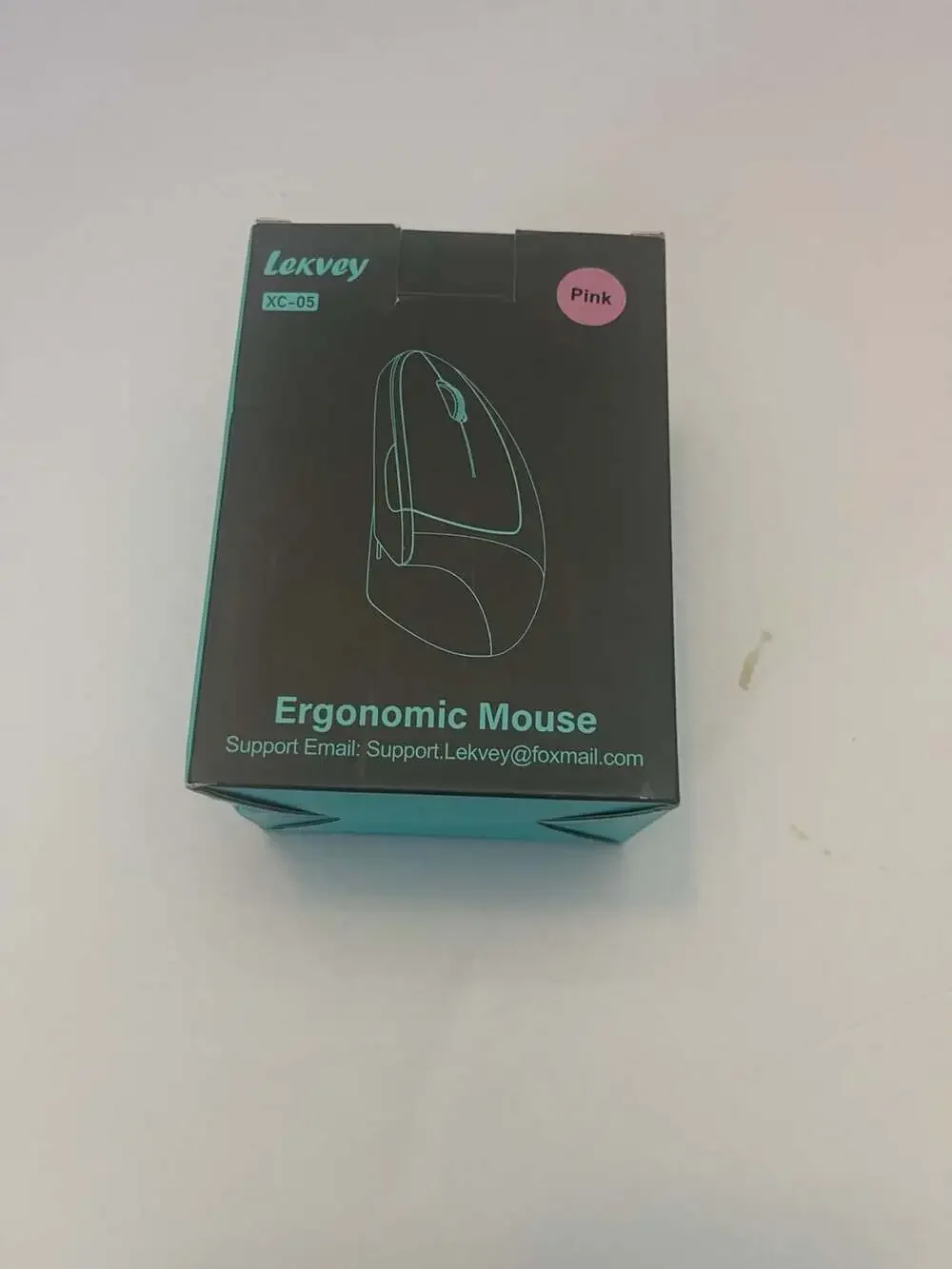 Lekvey XC-05 Ergonomic Vertical Wireless Mouse, Rechargeable, Pink